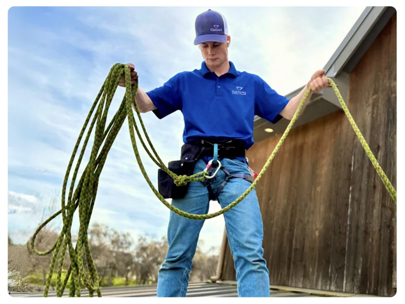 Man using Safety Rope