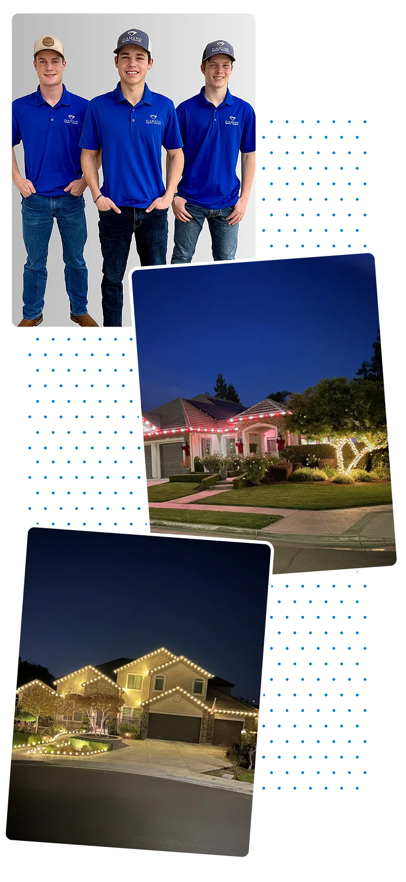 Diamond Window Cleaning Holiday Lights Images